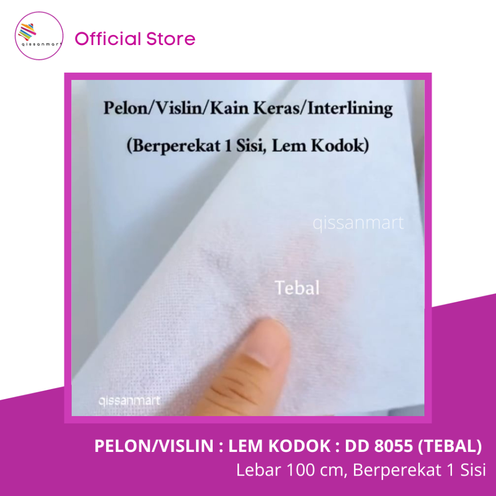 Vislin/Pelon KODOK : DD 8055, TEBAL, Ukuran 100 x 100 Cm