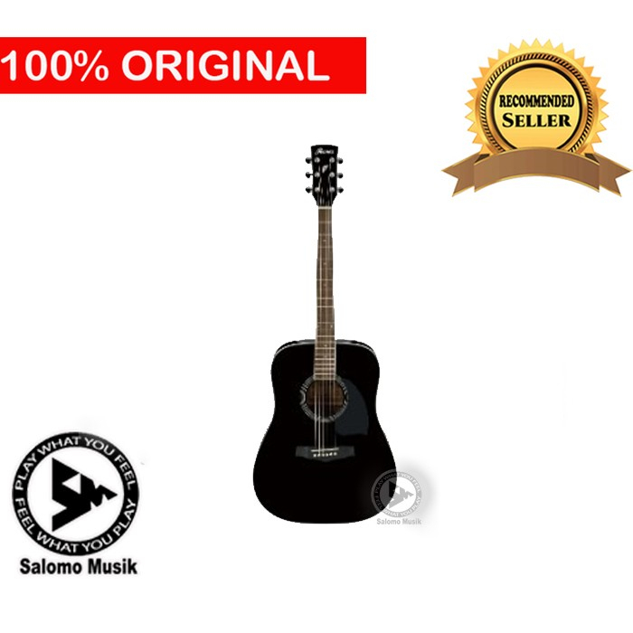Gitar Akustik Ibanez PF15 BK RW Neck Black Original