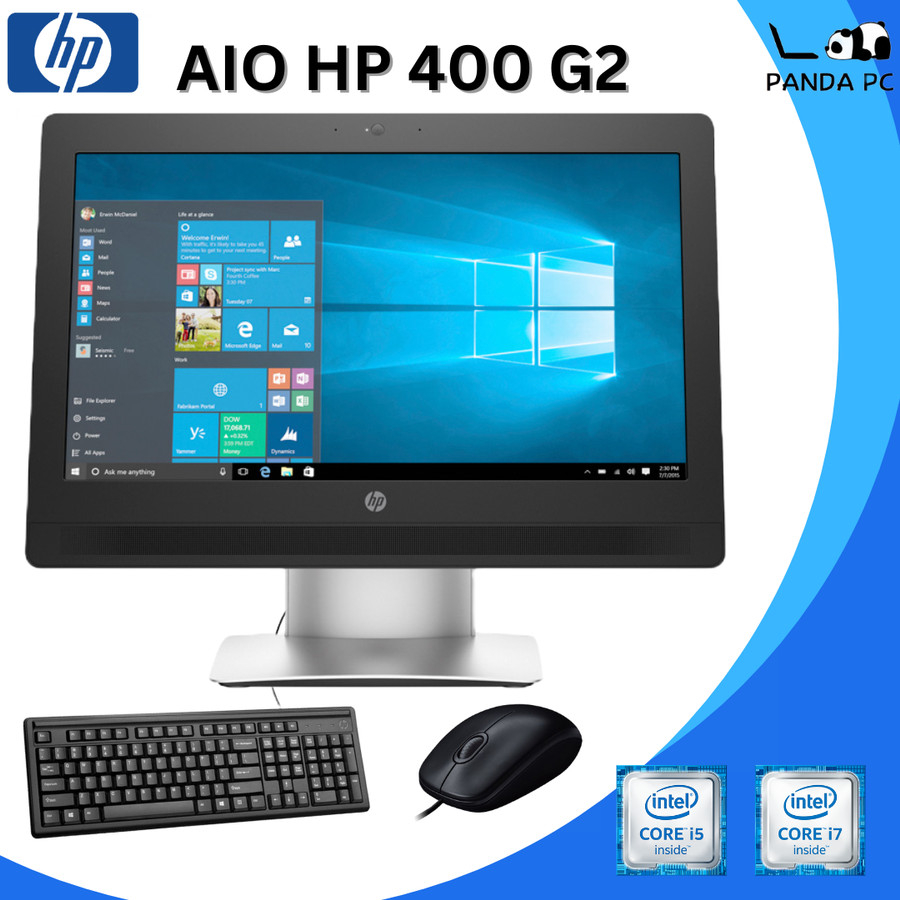 AIO HP 400 G2 Core i3 / i5 / i7 Gen 6th PC ALL IN ONE ProOne 20 Inch