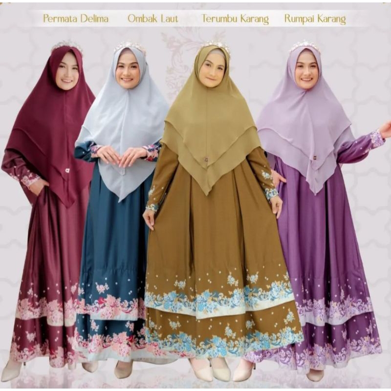 Sagara dan Mutiara by Attin | Gamis Mutiara by Attin | Sarimbit Attin