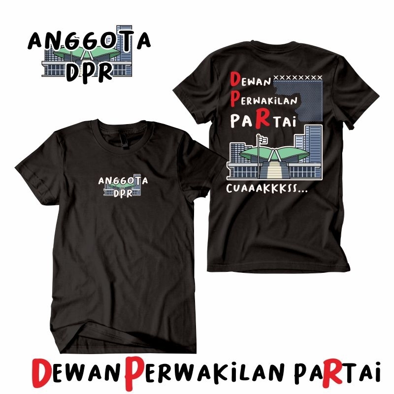 Kaos Anggota DPR Dewan Perwakilan Rakyat Partai Kaos Unik DPR