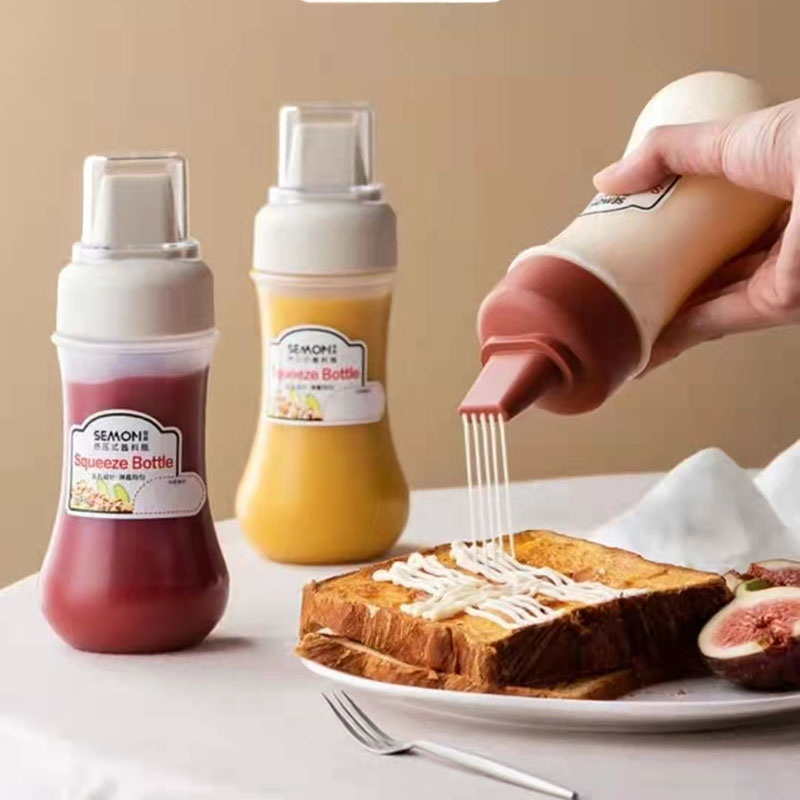 Squeeze Bottle Botol Mayonnaise Saus Botol Kecap Minyak Bahan Plastik PP