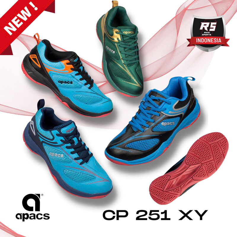 NEW SEPATU BADMINTON APACS CP 251 XY ORIGINAL 100%