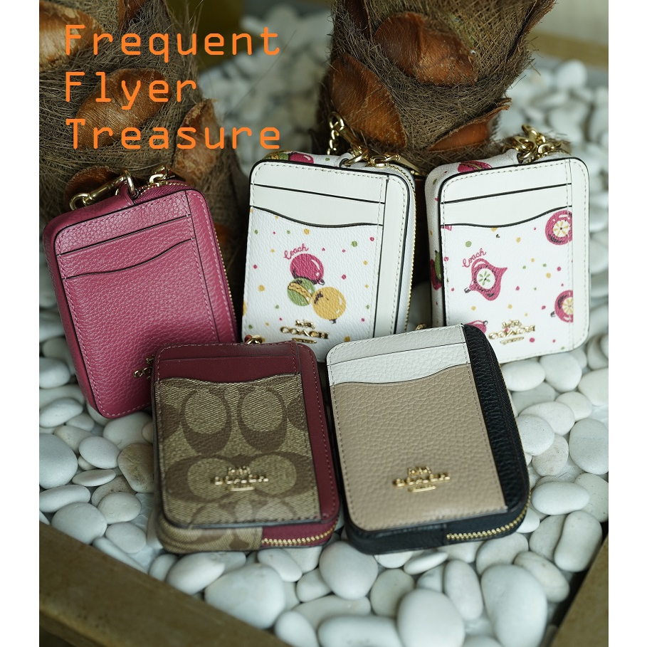 Coach Coin Card Wallet with Chain 100% Original for Women Brand New