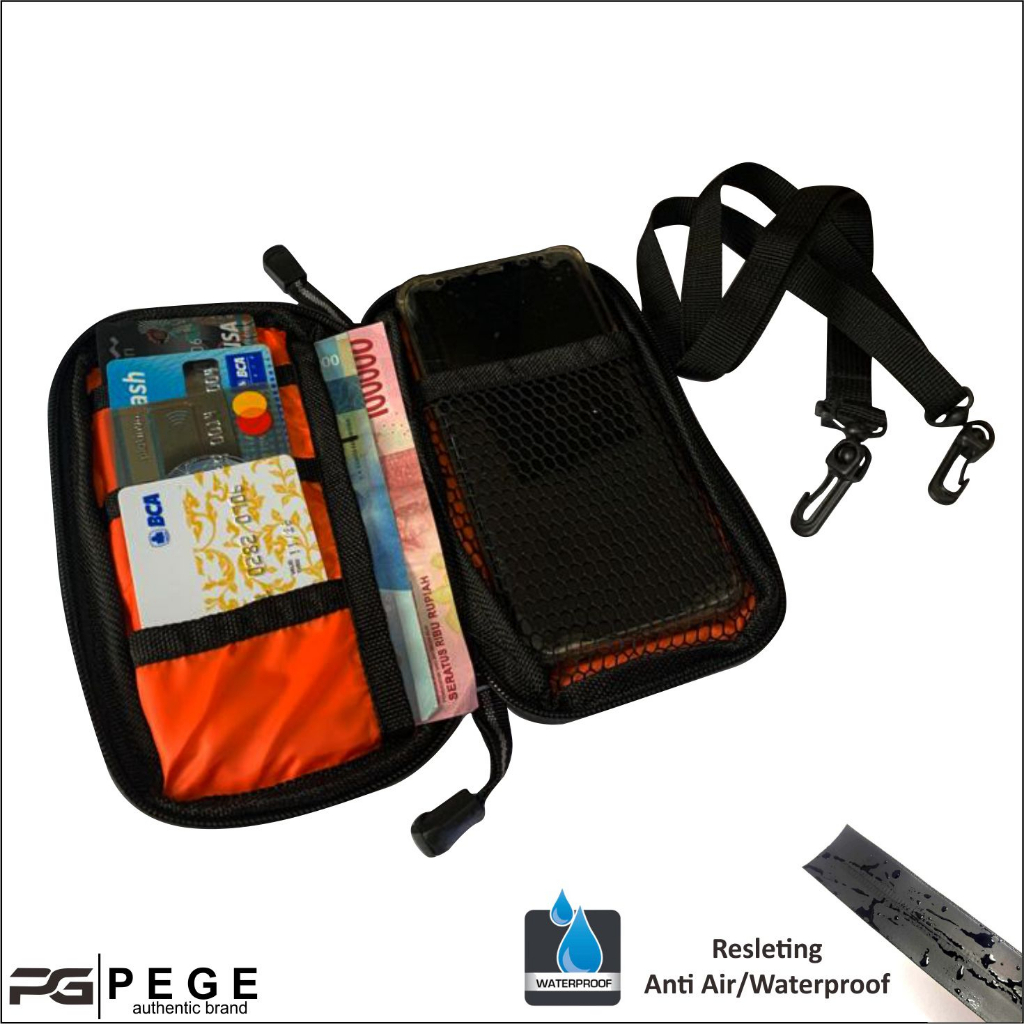 SlingPouch AntiAir Bahan BIMO Waterproof Tas Slempang HP PEGE Chavo Model Simpel Kasual - PG 8959