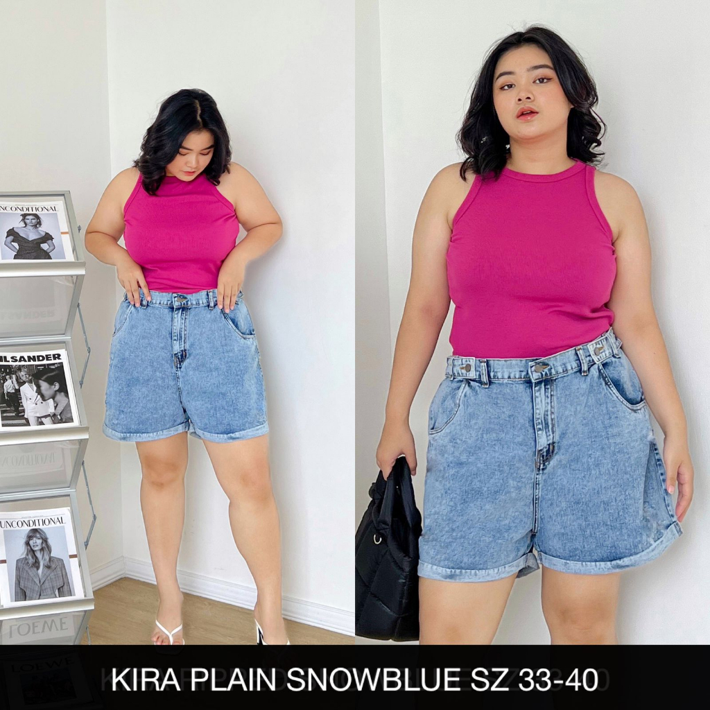 CELANA JEANS WANITA KIRA SHORT PLAIN-SYSCLOTHIER