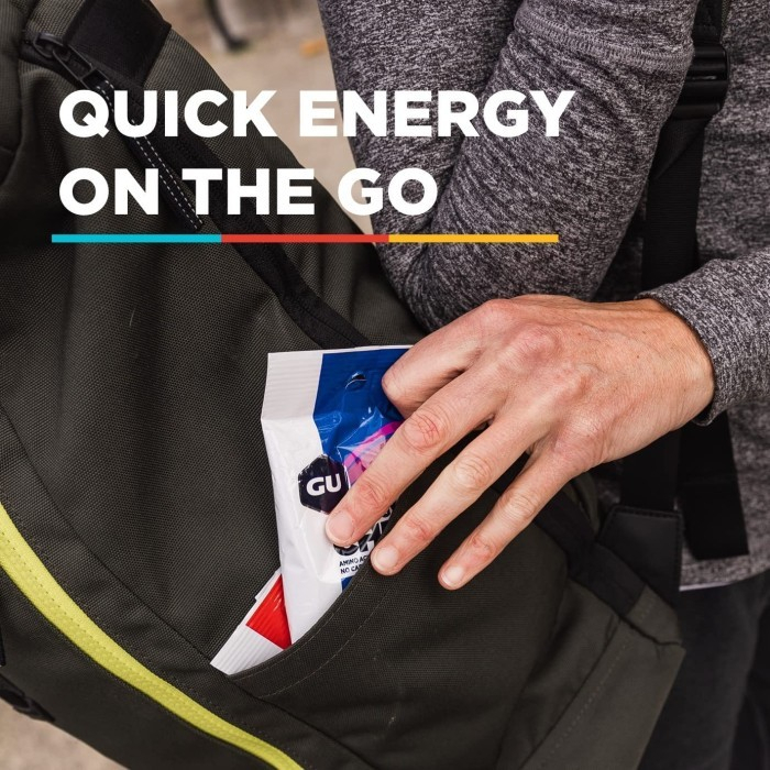 GU ENERGY CHEWS Chomps Gummies Electrolyte tenaga lari sepeda