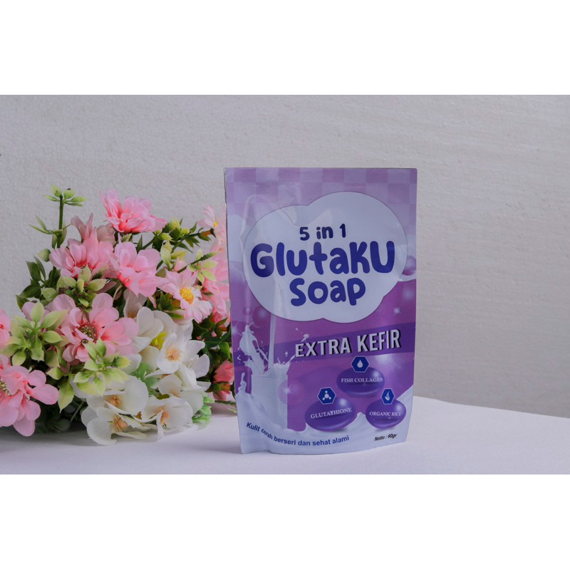 Qeila - Sabun Pemutih | Glutaku Soap 5 In 1 By Sae Glow | Netto 60gr