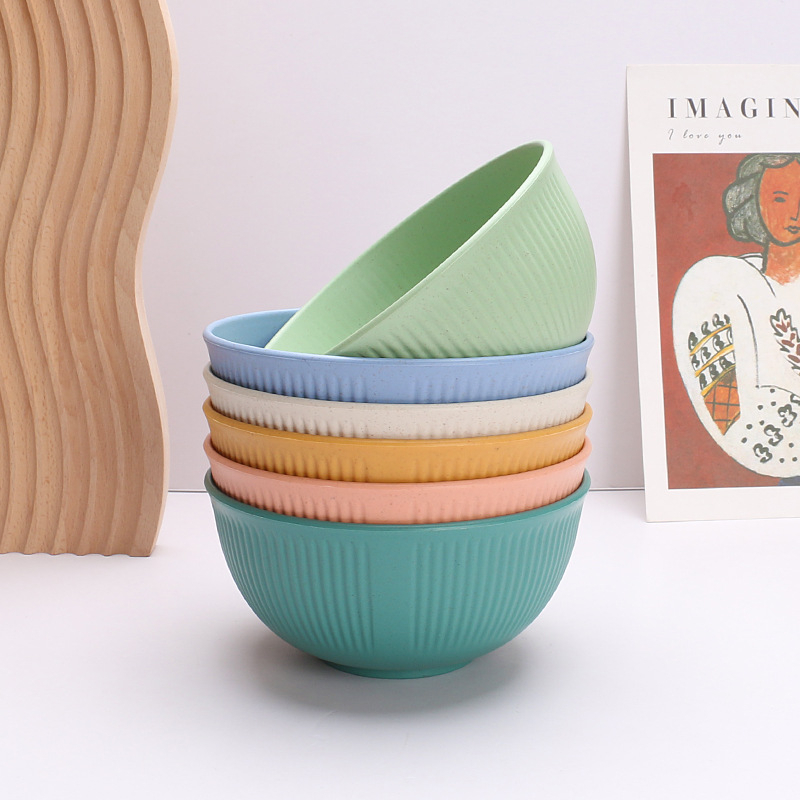 Mangkok Wheat Straw | Mangkok Gandum Wheat Straw Warna Pastel