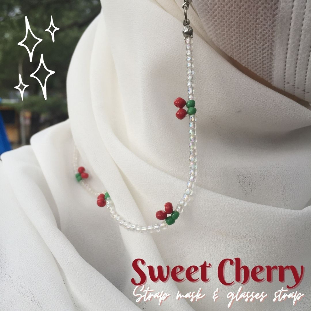 Sweet Cherry Series strap mask & glasses stap | kalung masker & kalung kacamata estetik