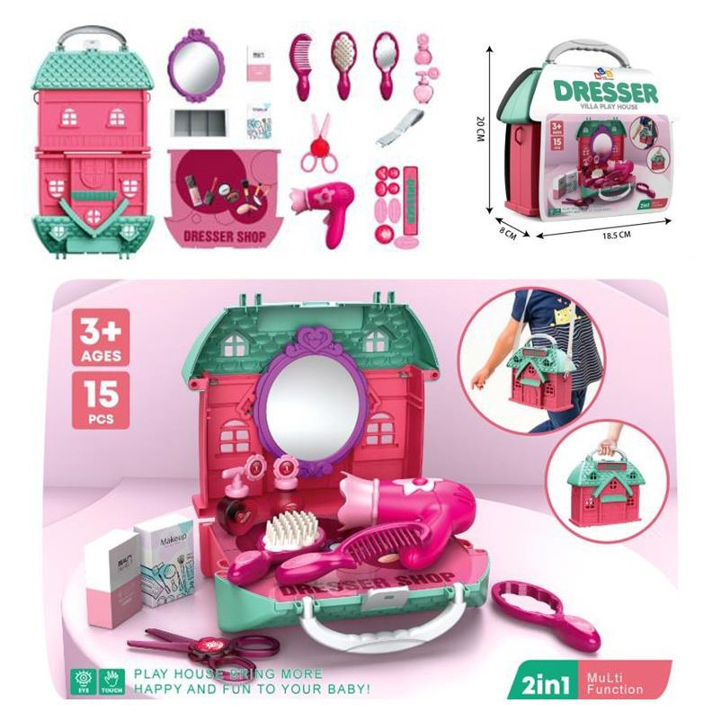 Mainan Anak 3IN1 RUANG PENYIMPANAN DRESS &amp; TOOLS Mainan Edukasi Anak