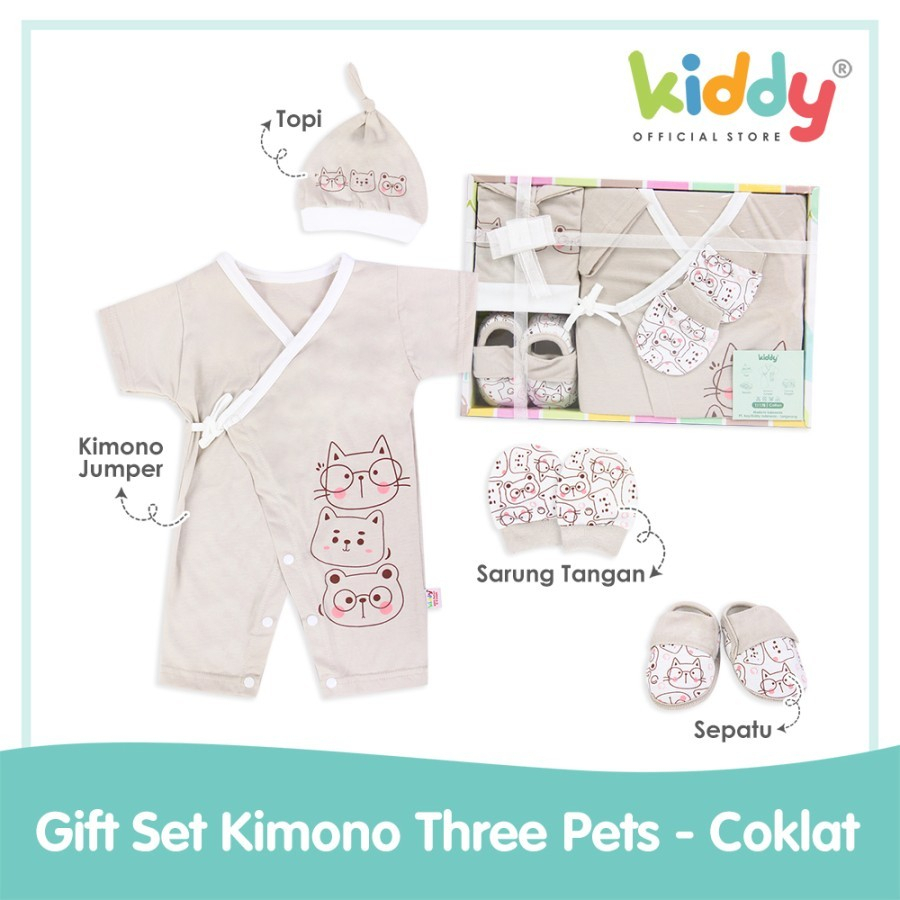 Kiddy Baby Gift Box / Baby Gift Set / Kimono Bayi / Kado Bayi (3 Pets)