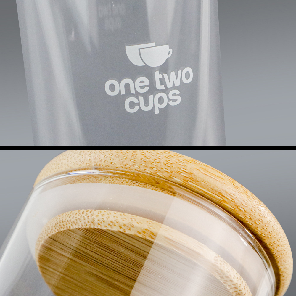 One Two Cups Toples Kaca Penyimpanan Makanan Borosilicate Glass Jar 500 ml - GH1270 - Transparent