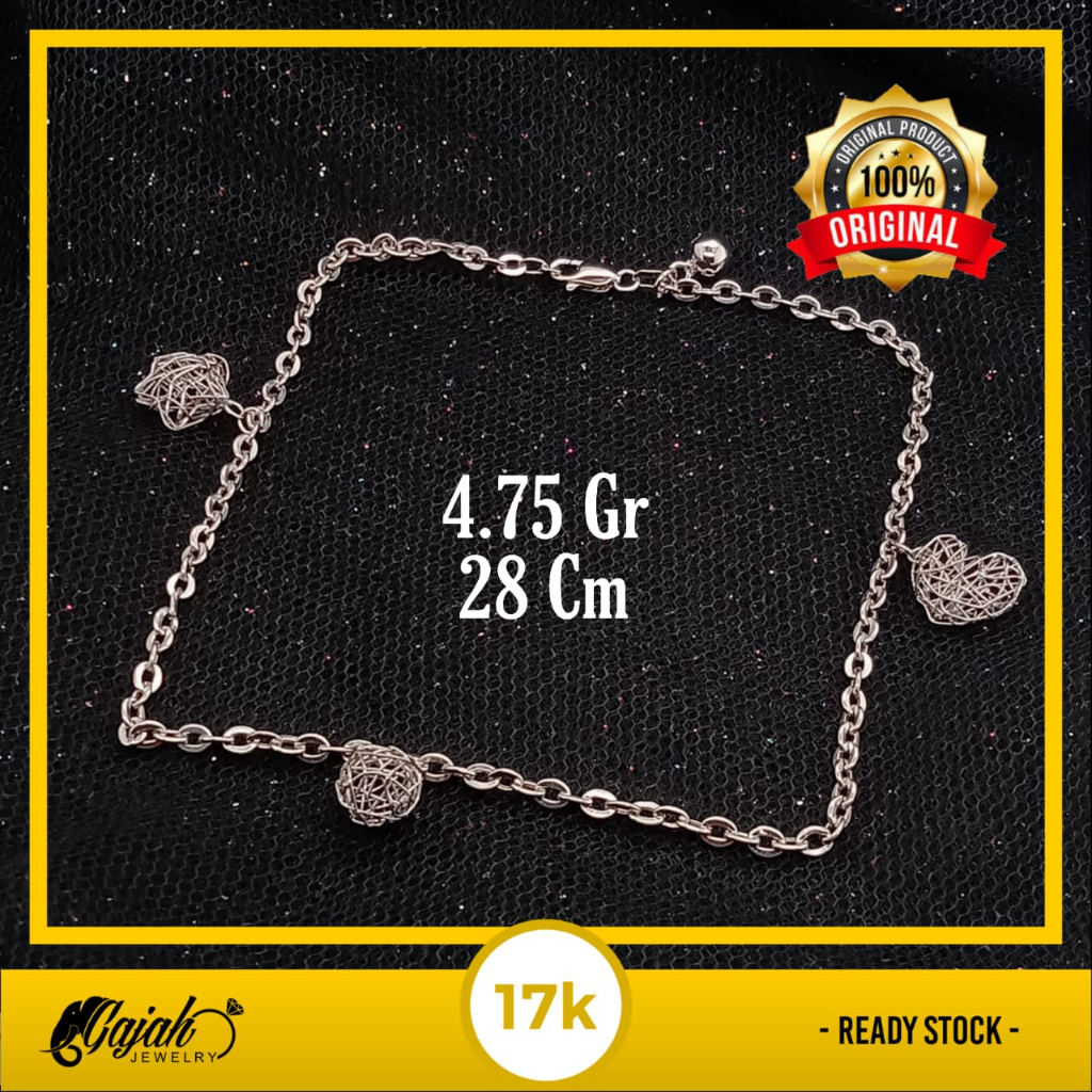 Gelang Kaki Emas 17K - 4.75 Gr Kadar 750 - 4649