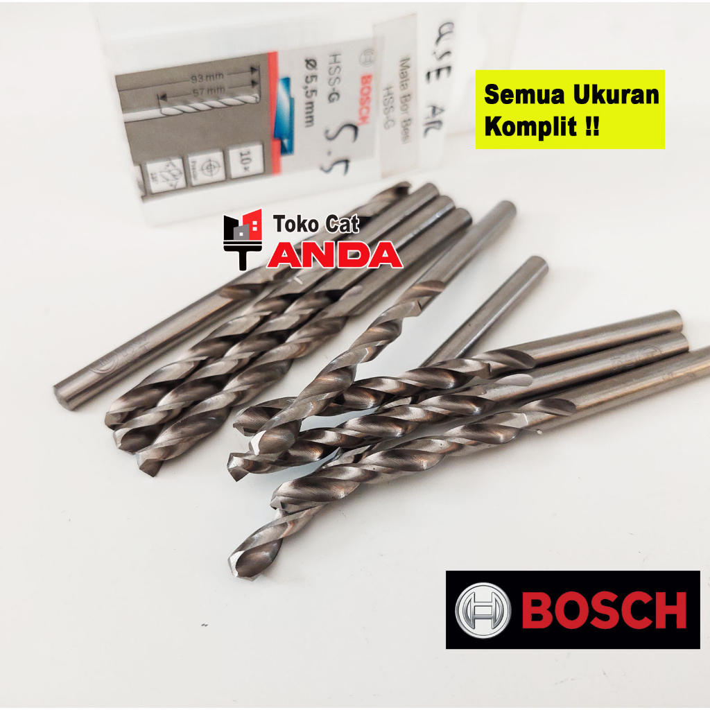 Mata Bor BOSCH - Mata Bor HSS - Mata Bor Kuat - Mata Bor Besi - Bor kayu