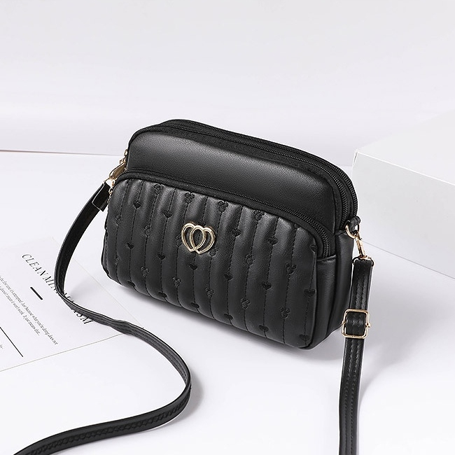 TAS SELEMPANG WANITA SLING BAG CEWEK IMPORT REMAJA BRANDED MURAH KEKINIAN FASHION BATAM KOREA HITAM KULIT SHOULDER BAHU LESTER ORI TA781B5 TERBARU