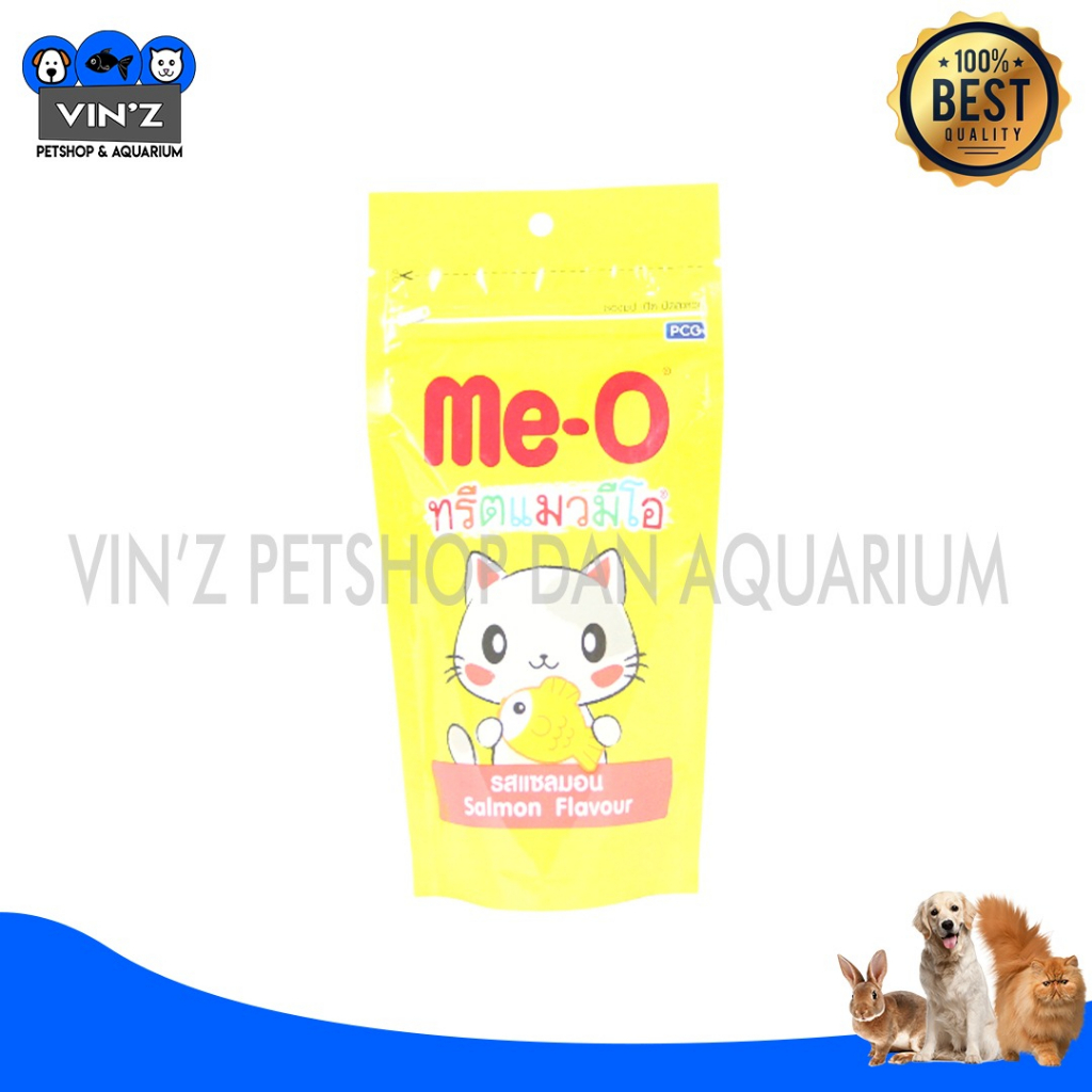 Meo Me-O Snack Kering Cemilan Kucing Rasa Salmon Flavour 50g