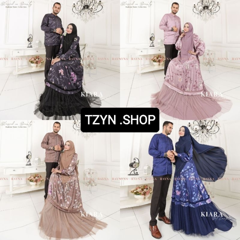 KIARA set syari COUPLE Original By Rayna ©TZYN. Shop -up