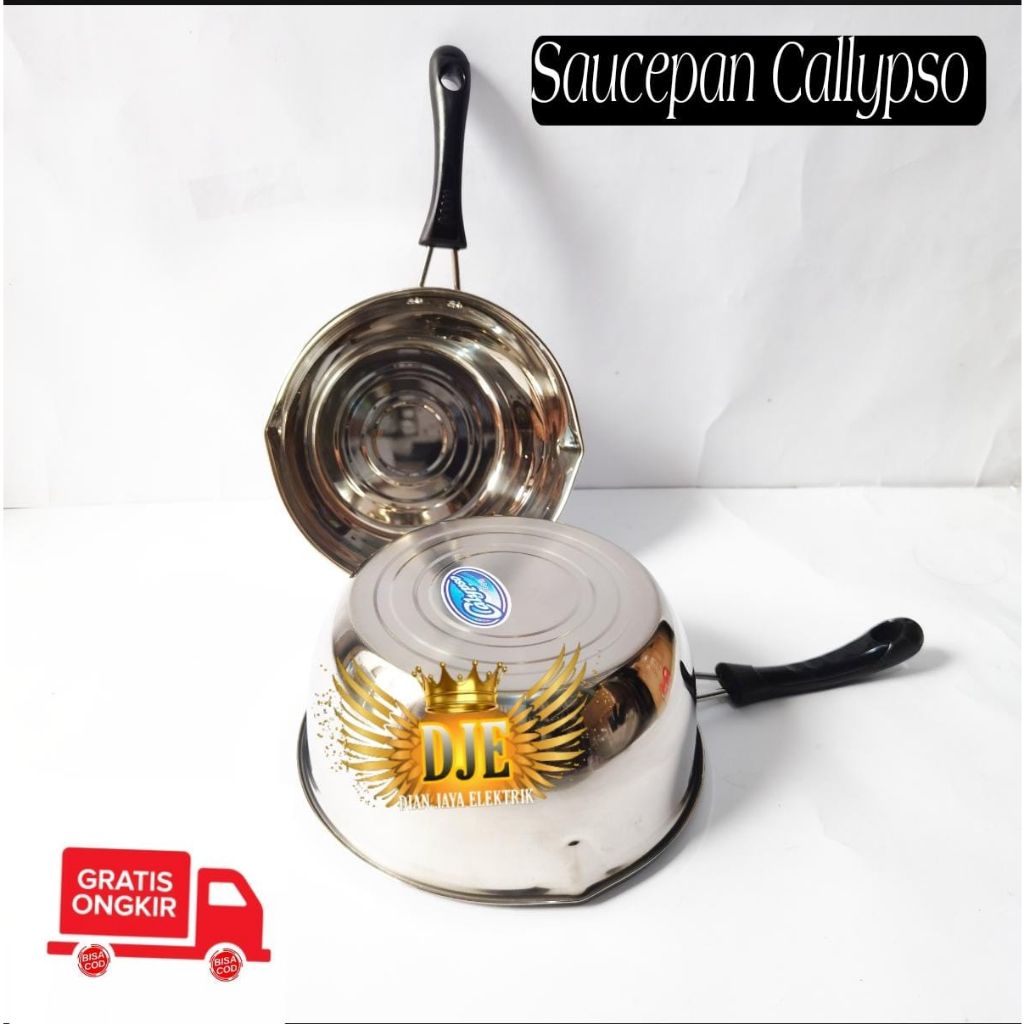 Panci susu stainless Callypso/panci Indomie/saucepan 18cm 20cm