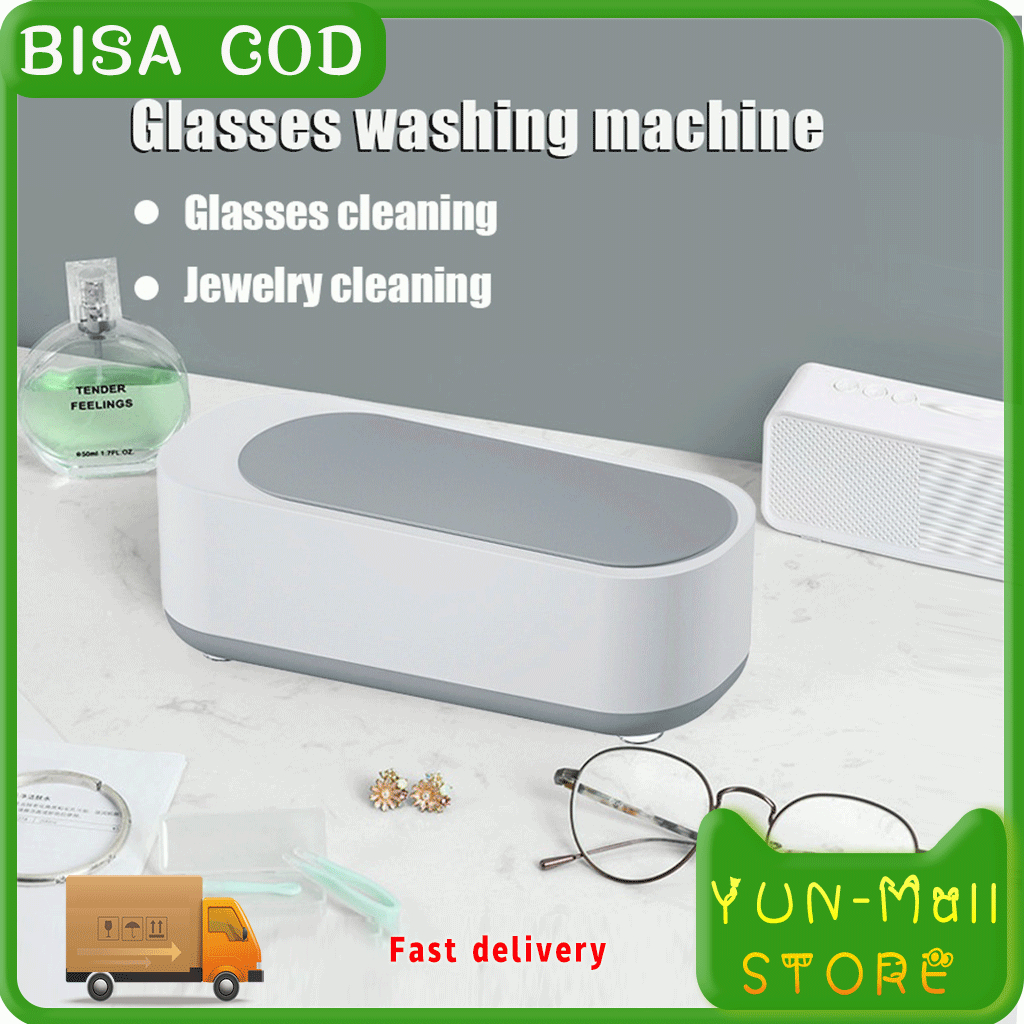 YUN Mall Ultrasonic Cleaning Machine / Pembersih Kacamata Kacamata / Pembersih Cuci Perhiasan /Getaran Frekuensi