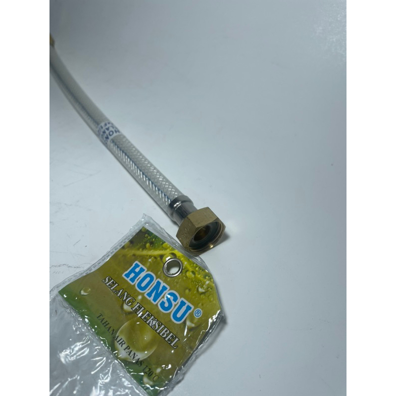 Selang anyam fleksibel pvc Honsu tahan panas 120c 30cm -60cm