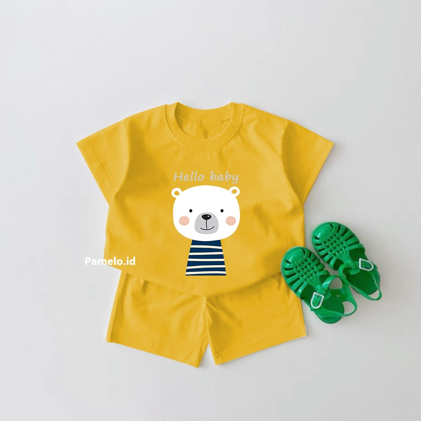 Pamelo.id Set Anak Viral / Polar  / Fashion Anak / Stelan baju anak / Korea Style / Set Balita