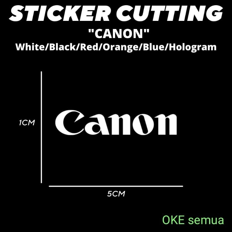 

STICKER STICKER CUTTING LOGO CANON