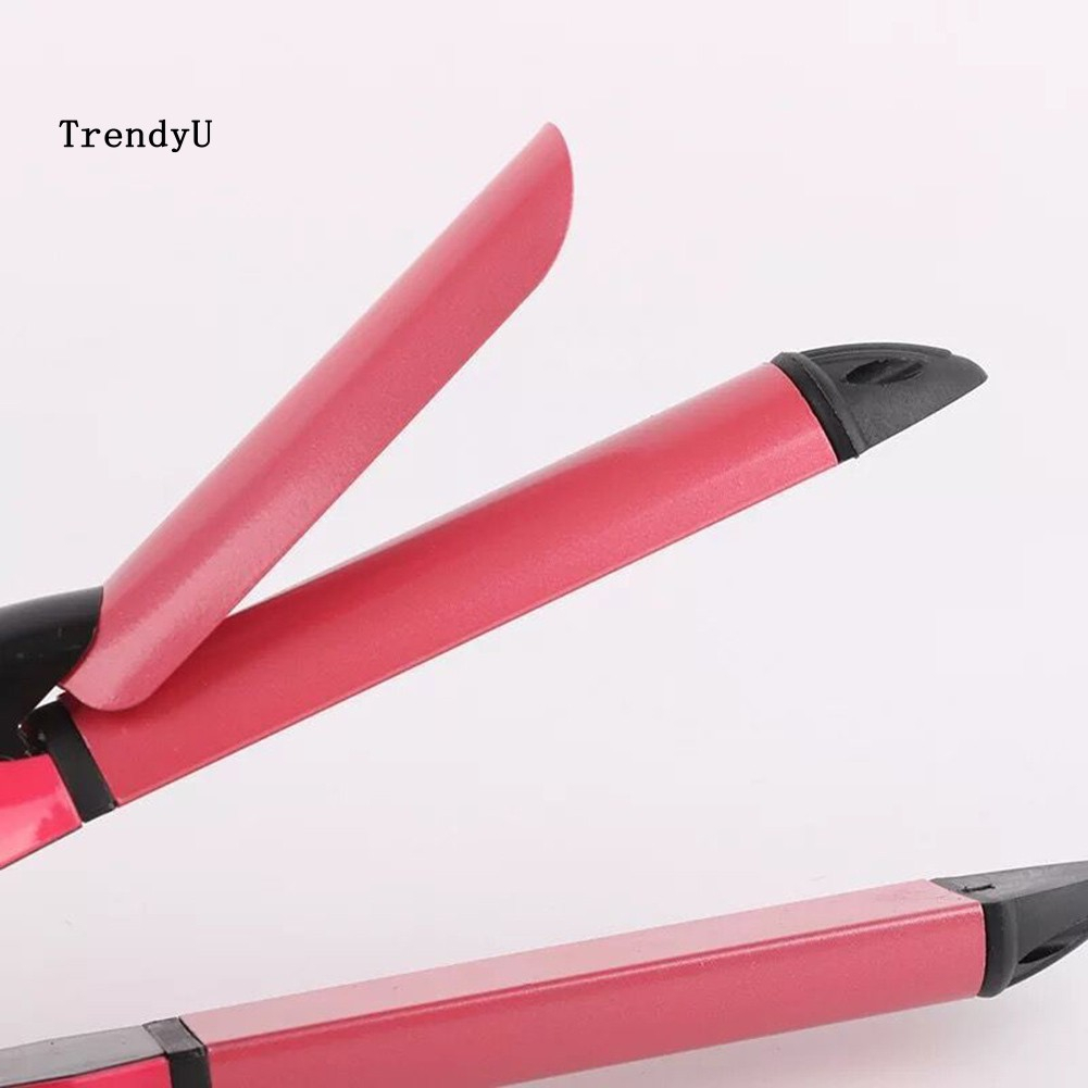 TDU 2 in 1 Ceramic Multifunction Adjustable Hair Straightener Curler Hairstyling Iron NOVA Catok Rambut Pelurus Rambut Kriting Catokan Sisir Serit Bahan Stainless Steel untuk Kutu Kucing Anjing