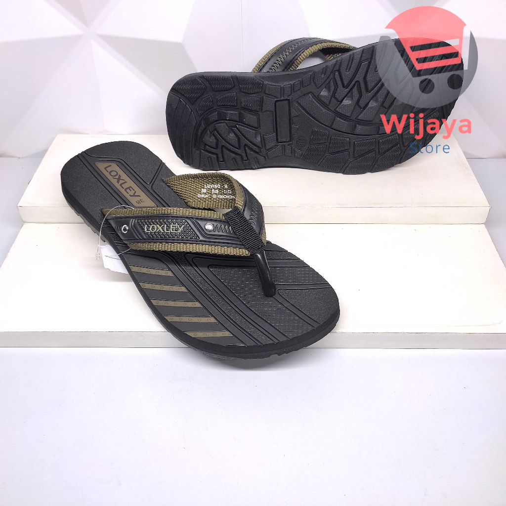 Sandal Pria Loxley Sendal Jepit Karet Cowok Laki-Laki Nyaman dan Awet Ichiro Luvino