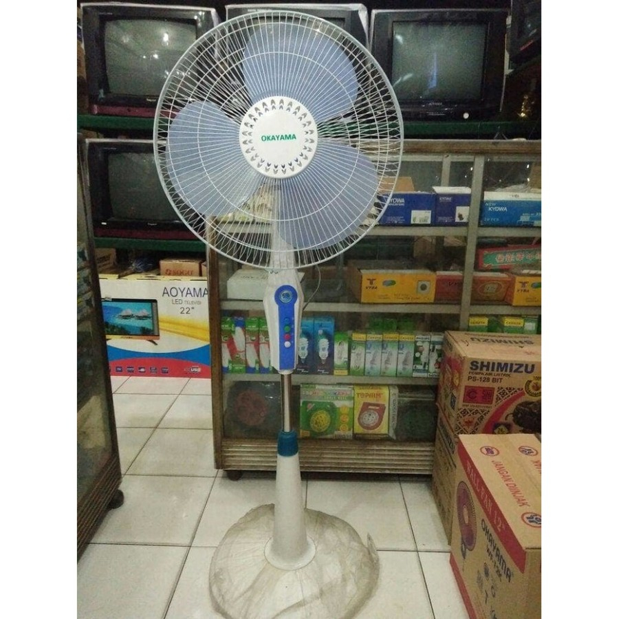 KIPAS ANGIN OKAYAMA STAND FAN / KIPAS ANGIN OK-1605 / OK 1605 (16 INCH) GARANSI RESMI