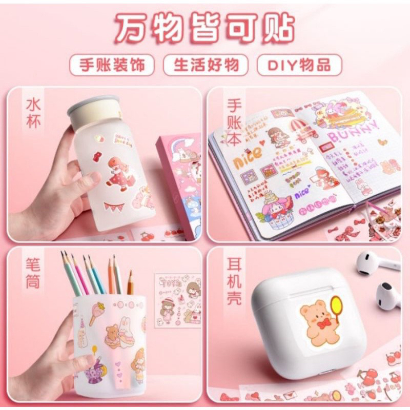 Stiker 2D Momo 25 pcs Aesthetic Cute waterproof
