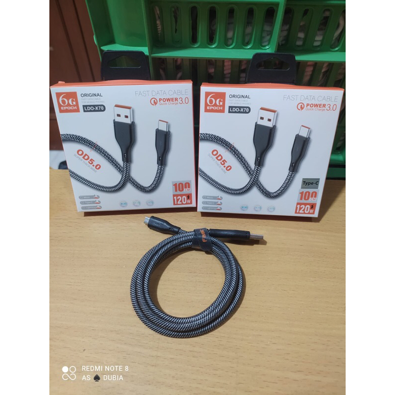 Kabel Data 6G X-70 Fast Charging 120W