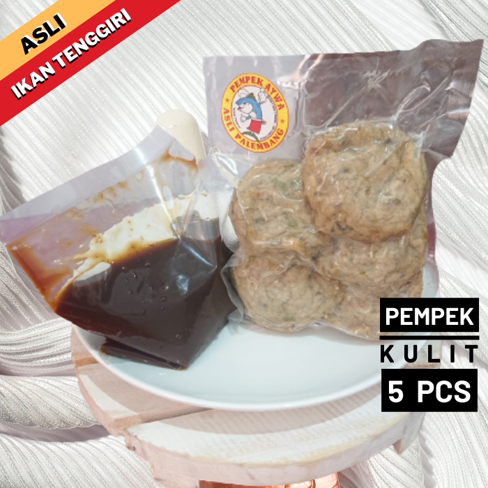 

PEMPEK PALEMBANG TENGGIRI - KULIT, Empek Cemilan Frozen Cuko Sedap