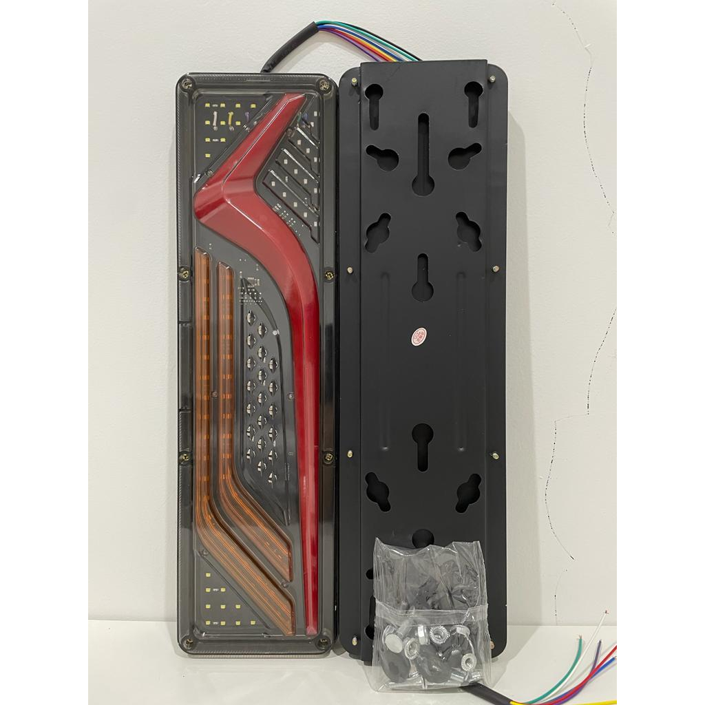 Stop Lamp 24 Volt Truk Model V / Lampu Rem LED Truck Variasi 24V Model V