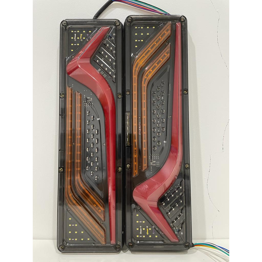 Stop Lamp 24 Volt Truk Model V / Lampu Rem LED Truck Variasi 24V Model V