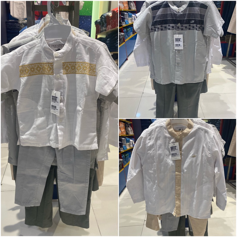 Setelan Kemeja koko anak laki-laki (4-14th) CROCODILE JUNIOR