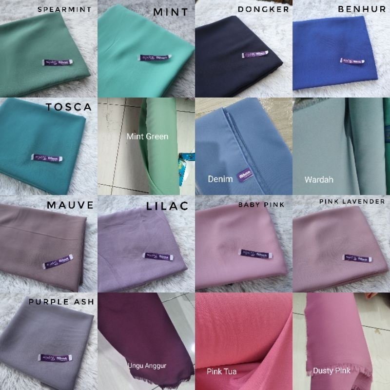 Jilbab Segiempat Wolfis / Khimar segi empat Wolfis Polos 120 x 120