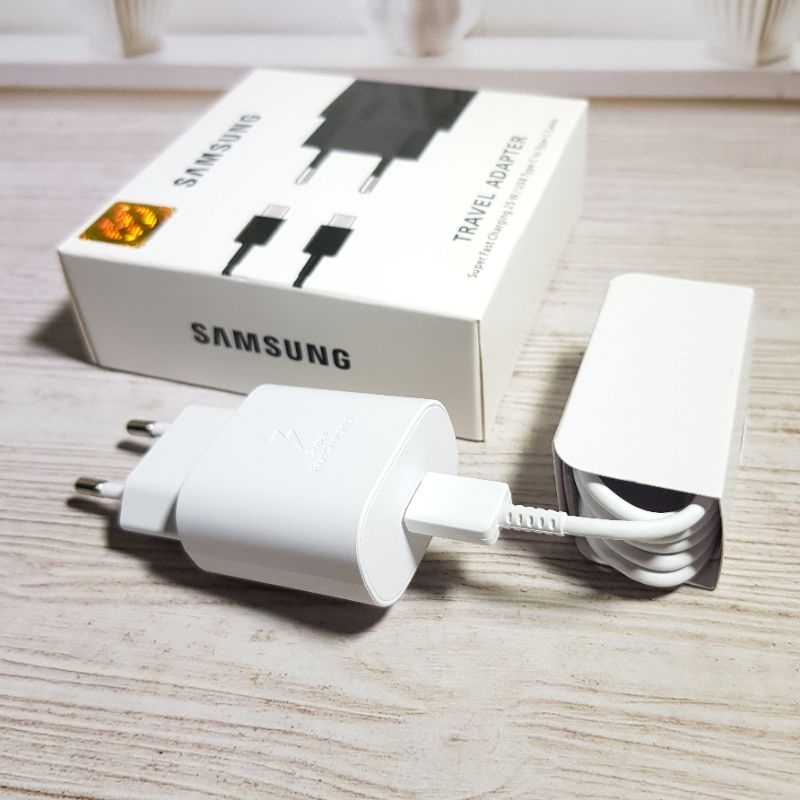 Charger Samsung Super Fast Charging A23 A34 A54 USB C to C 25W ORIGINAL