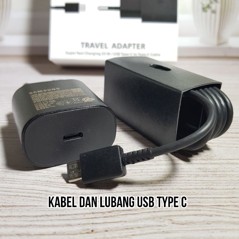 Charger Samsung Super Fast Charging A23 A34 A54 USB C to C 25W ORIGINAL