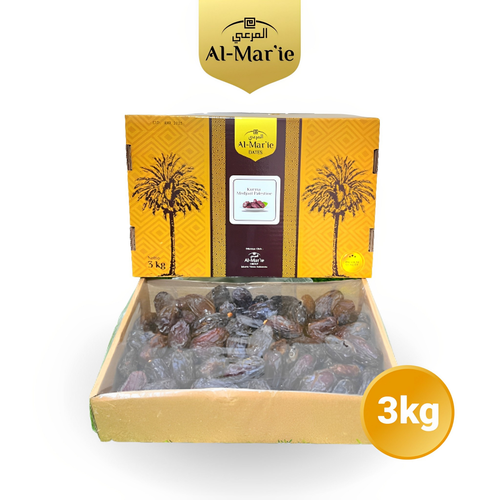 

Al Mar'ie Kurma Medjool 3kg Original Dates of Medjool Palestine