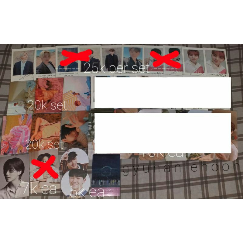 Polaroid OTY Caratland Jeonghan Mingyu Woozi Postcard YMMD
