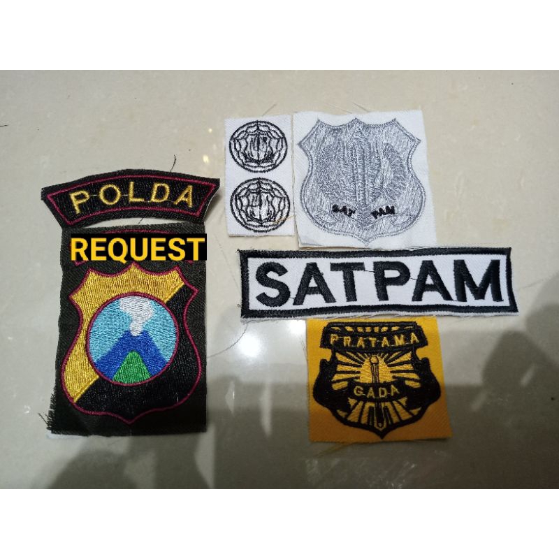 1 SET BET ATRIBUT BORDIR SATPAM