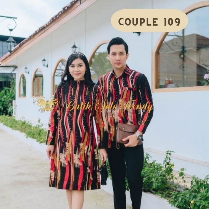 COUPLE 109 TUNIK BATIK  ATASAN BATIK DRESS WANITA BATIK KAIN KATUN HALUS LAPIS FURING / TRIKOT MURAH