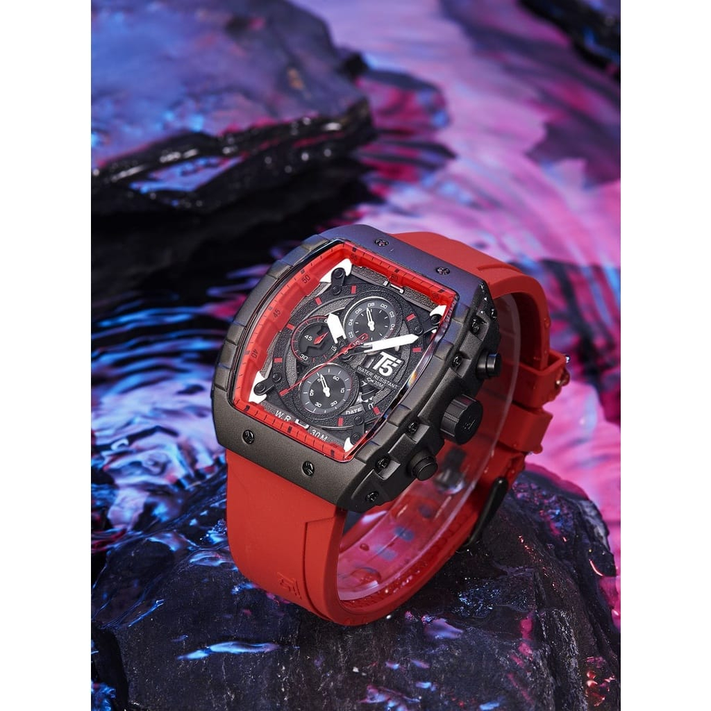 Jam Tangan T5 Oval Original Chronograph Water Resist