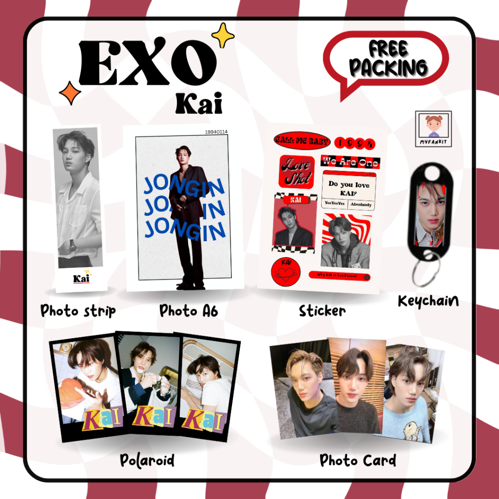 MINI FANKIT EXO / GIFT BOX KPOP / HAMPERS KPOP / FANKIT BOX EXO L