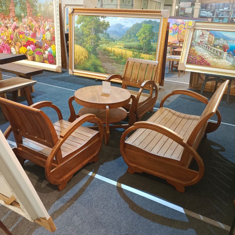 promo kursi becak Jawa klasik elegan jati Jepara