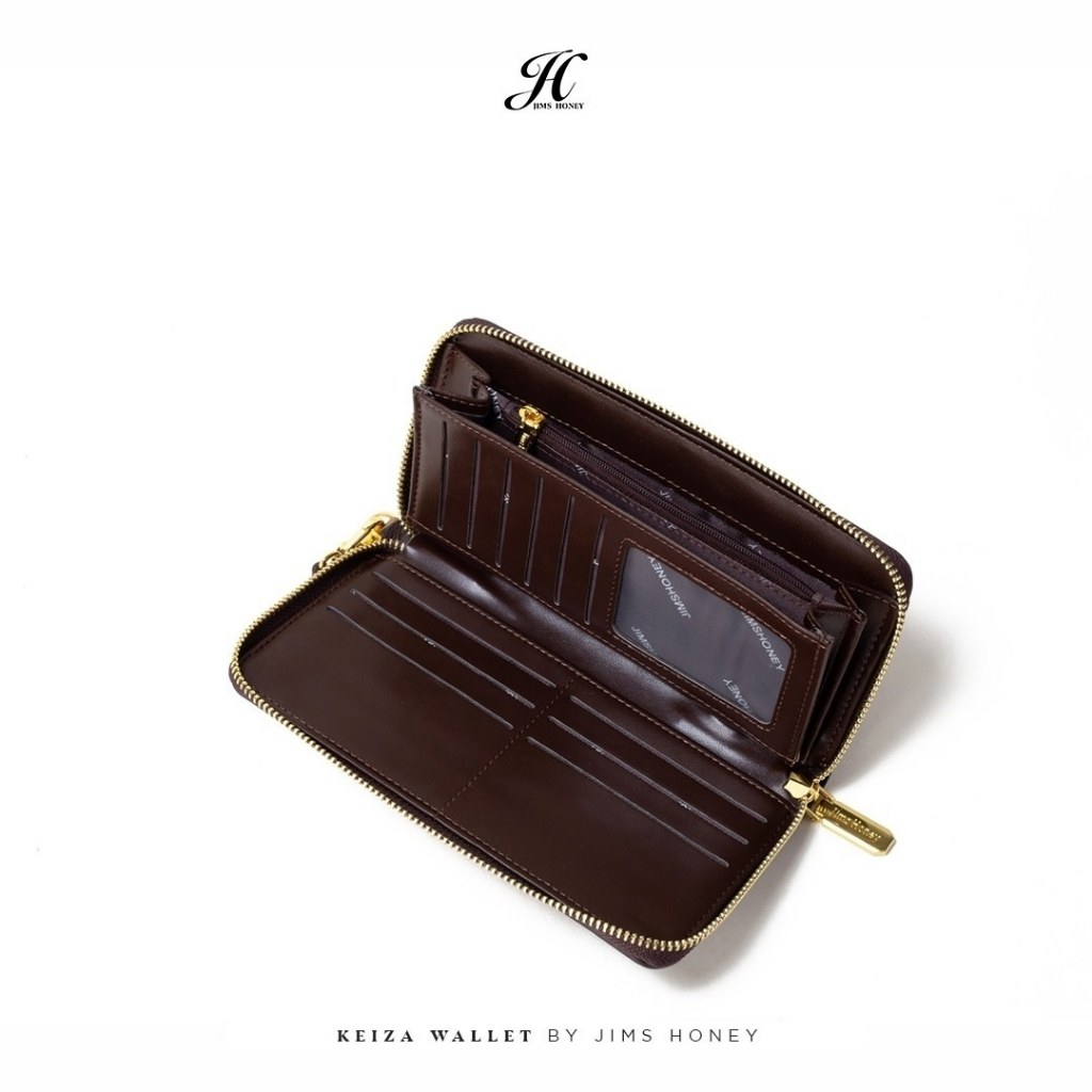 JIMS HONEY KEIZA WALLET Dompet Lipat Panjang Wanita Cewek Fashion Jimshoney Casual Terbaru