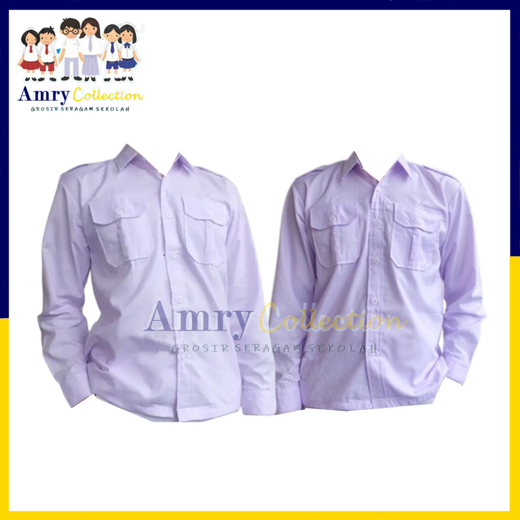 SERAGAM PDH / PDL PASKIBRA Lengan Panjang Baju Dinas Lapangan Oxford By AmryCollection
