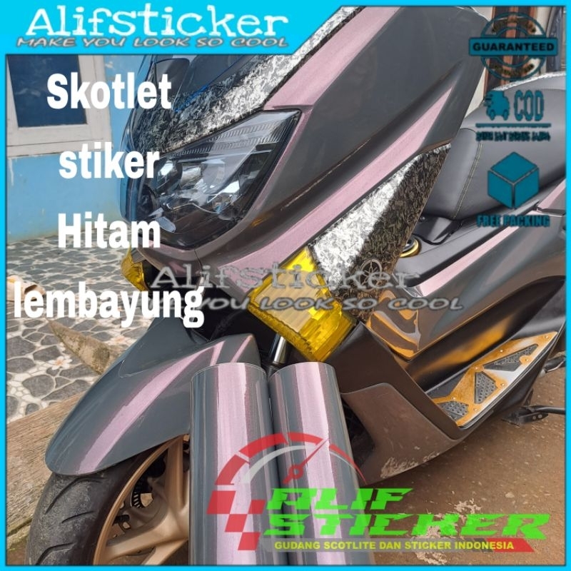 Skotlet Hitam Lembayung Stiker Scotlite Lembayung Hitam Premium Skotlet Stiker Motor