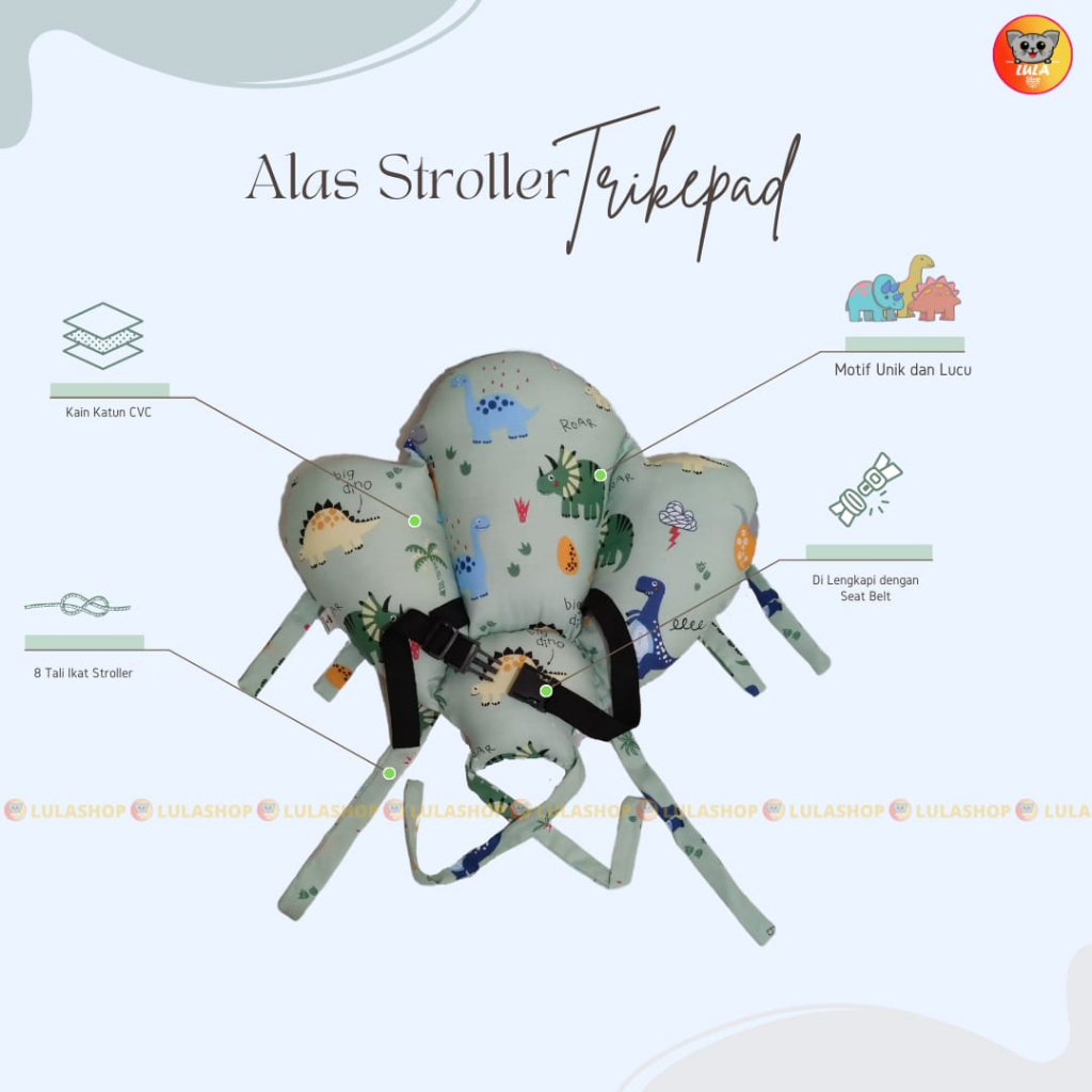 Alas Stoller Segitiga / Trike Pad / Alas Stroller / Alas Stroller bayi / Alas Stroller mini / baby bouncer